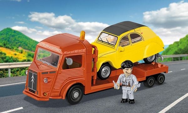 Produktbild: COBI 24627 - Citroen Type H Car Transporter & 2CV Type AZ, Bausatz 1:35, 278 Klemmbausteine