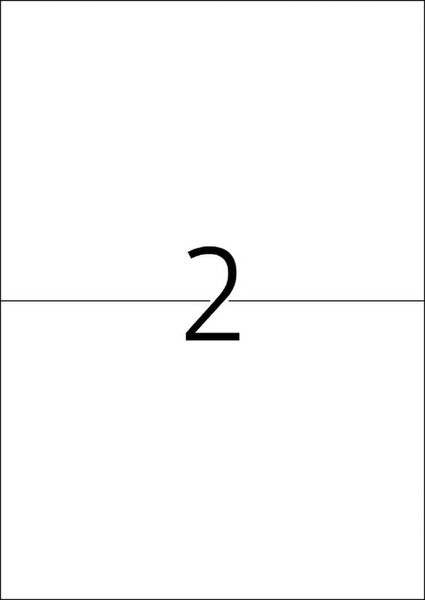 Produktbild: HERMA Etiketten permanent wei&szlig; 210x148mm 25 Blatt 50 St&uuml;ck