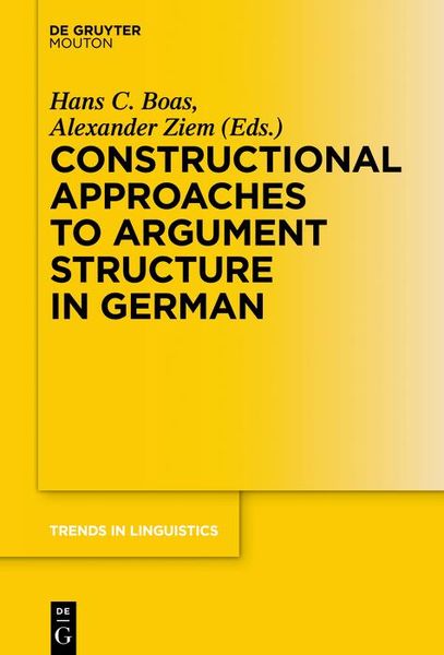 Produktbild: Constructional Approaches to Syntactic Structures in German