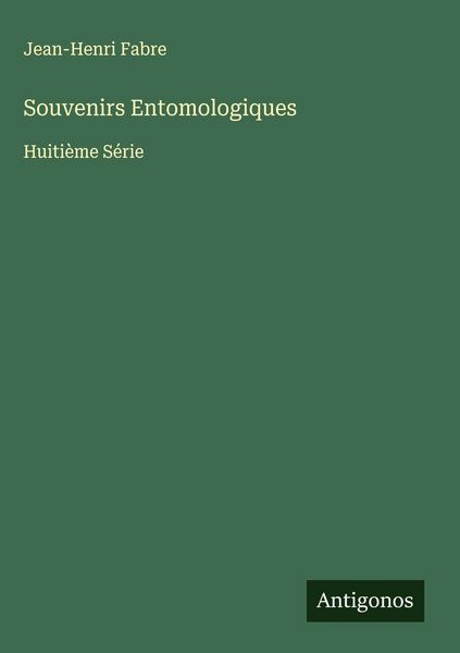 Produktbild: Souvenirs Entomologiques