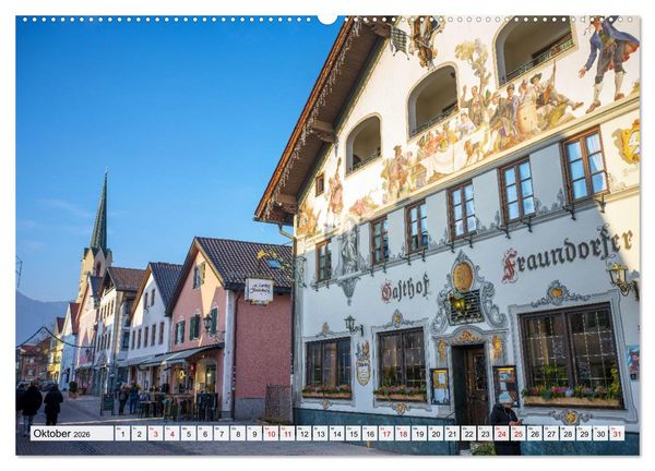 Produktbild: Garmisch-Partenkirchen mit Zugspitze und Eibsee (Wandkalender 2026 DIN A2 quer), CALVENDO Monatskalender