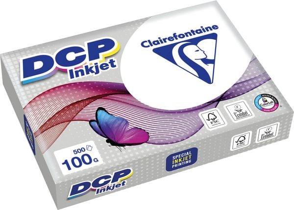 CLAIREFONTAINE Inkjetpapier DCP, hochweiss, A4 100 g/m2