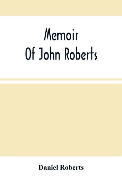Produktbild: Memoir Of John Roberts