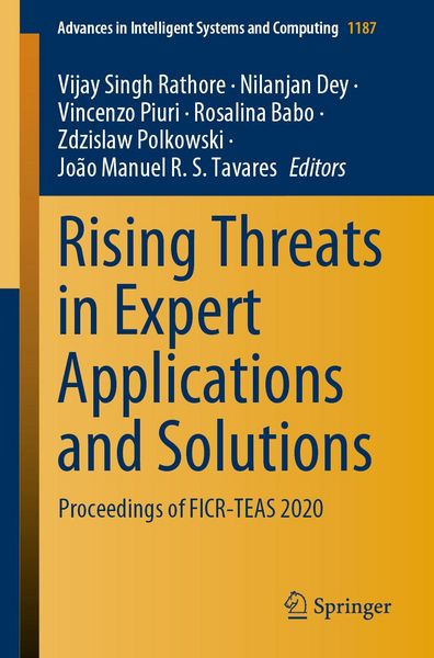 Produktbild: Rising Threats in Expert Applications and Solutions