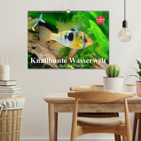 Produktbild: Knallbunte Wasserwelt. Die Welt der Fische (Wandkalender 2026 DIN A3 quer), CALVENDO Monatskalender