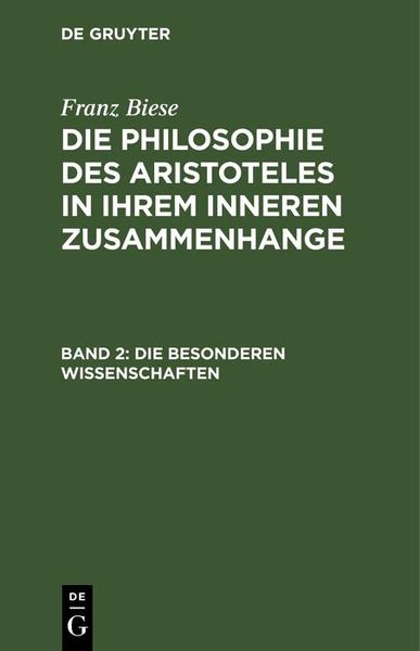 Produktbild: Die besonderen Wissenschaften