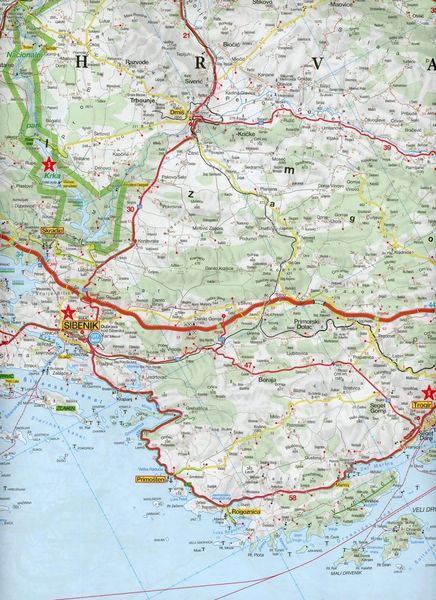 Produktbild: MARCO POLO Karte HR Dalmatien, Kroatische K&uuml;ste 1: 200 000