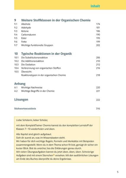 Produktbild: KomplettTrainer Gymnasium Chemie 7. - 10. Klasse