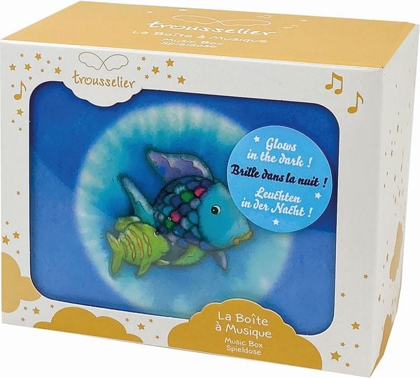 Schmuckkästchen mit Musik, Regenbogenfisch, nachtleuchtend