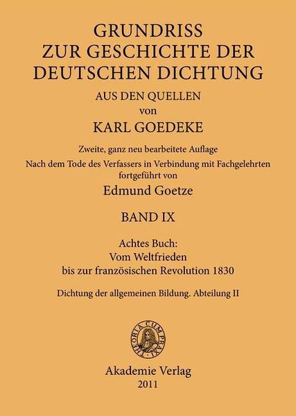Produktbild: Achtes Buch: Vom Weltfrieden bis zur franz&ouml;sischen Revolution 1830