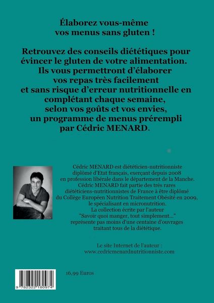 Produktbild: J'&eacute;labore mon planning de menus sans gluten