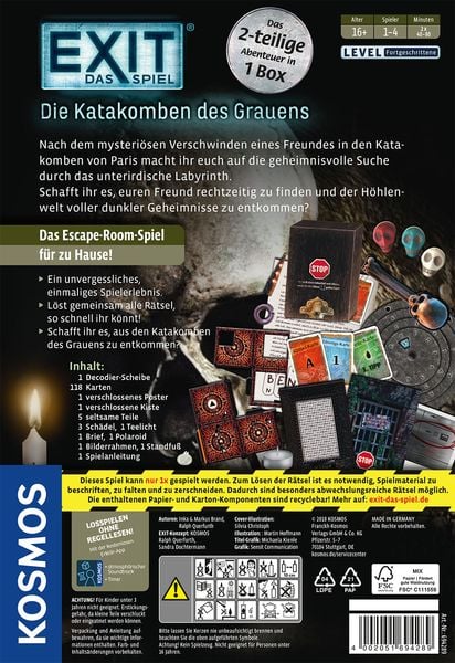 Produktbild: EXIT&reg; - Das Spiel - Die Katakomben des Grauens