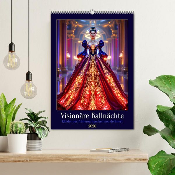 Produktbild: Vision&auml;re Balln&auml;chte (Wandkalender 2026 DIN A2 hoch), CALVENDO Monatskalender