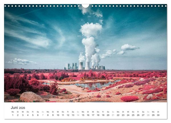 Produktbild: Cottbus und seine Umgebung in Infrarot (Wandkalender 2026 DIN A3 quer), CALVENDO Monatskalender