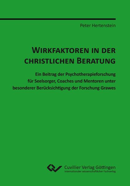 Produktbild: Wirkfaktoren in der Christlichen Beratung