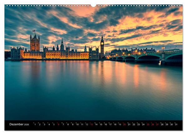 Produktbild: Weltmetropole London (Wandkalender 2026 DIN A2 quer), CALVENDO Monatskalender