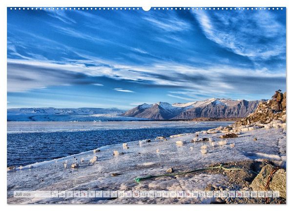 Produktbild: Surreale Landschaften Islands (hochwertiger Premium Wandkalender 2026 DIN A2 quer), Kunstdruck in Hochglanz