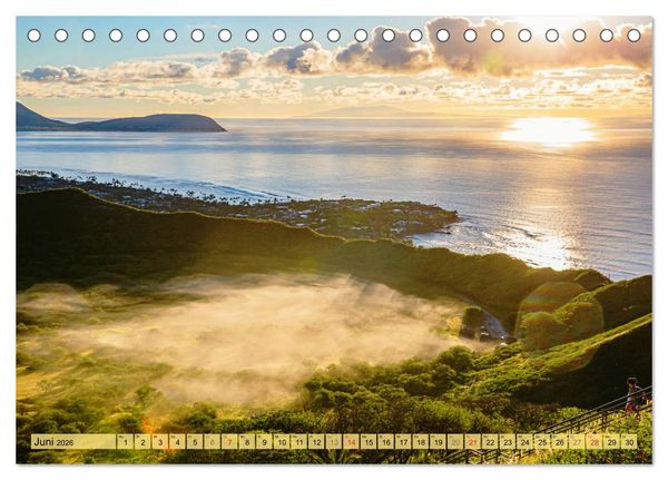 Produktbild: O'ahu - Eine Reise in das Herz von Hawaii (Tischkalender 2026 DIN A5 quer), CALVENDO Monatskalender