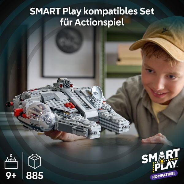 Produktbild: LEGO Star Wars 75426 SMART Play: Millennium Falke Modell, Spielzeug ab 9