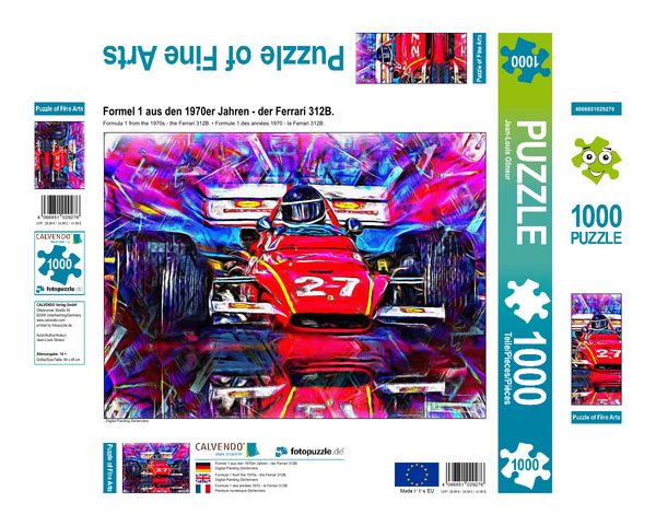 Produktbild: CALVENDO Puzzle Formel 1 aus den 1970er Jahren - der Ferrari 312B. | 1000 Teile Lege-Gr&ouml;&szlig;e 64 &times; 48 cm Foto-Puzzle f&uuml;r gl&uuml;ckliche Stunden