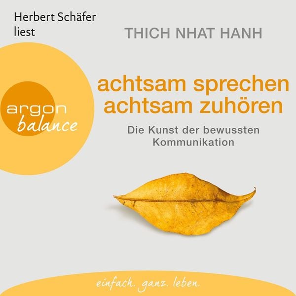 Produktbild: Achtsam sprechen, achtsam zuh&ouml;ren