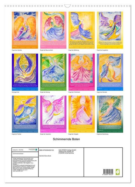 Produktbild: Schimmernde Boten (Wandkalender 2027 DIN A2 hoch), CALVENDO Monatskalender