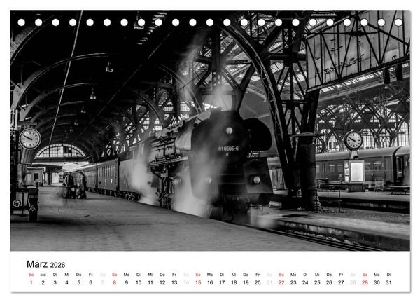 Produktbild: Dampfloks in der DDR (Tischkalender 2026 DIN A5 quer), CALVENDO Monatskalender