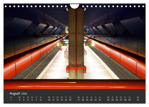 Produktbild: U-Bahn-Stationen des Westens (Wandkalender 2026 DIN A4 quer), CALVENDO Monatskalender