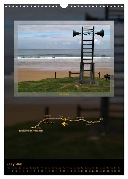 Produktbild: Camino del norte / UK-Version (Wall Calendar 2026 DIN A3 portrait), CALVENDO 12 Month Wall Calendar
