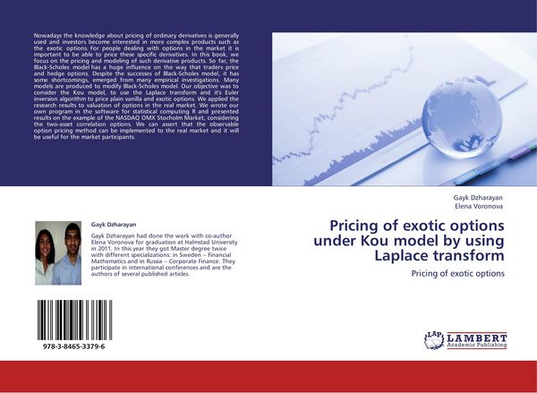 Produktbild: Pricing of exotic options under Kou model by using Laplace transform