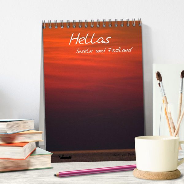 Produktbild: Hellas Inseln und Festland (Tischkalender 2026 DIN A5 hoch), CALVENDO Monatskalender