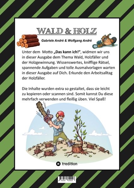 Produktbild: CRAFTBOOK - 100 SEITEN WALDLEBEN MIT TOLLEN AUSMALMOTIVEN - SPANNENDE KNIFFLIGE R&Auml;STEL - HOLZF&Auml;LLER - UMWELT