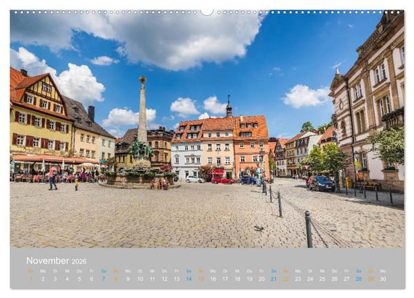 Produktbild: Kulmbach - zu F&uuml;&szlig;en der Plassenburg (Wandkalender 2026 DIN A2 quer), CALVENDO Monatskalender