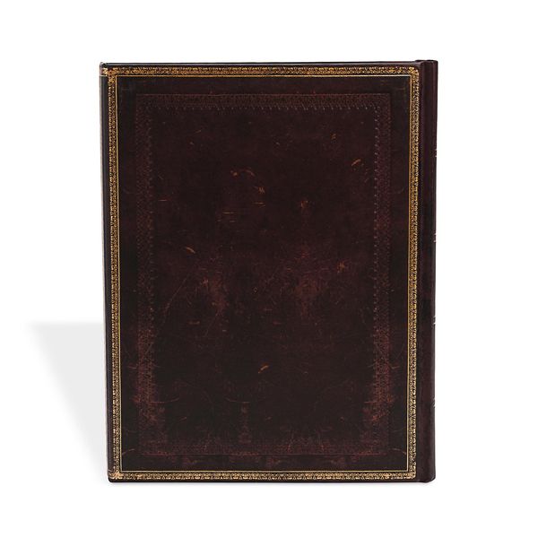 Produktbild: Hardcover Notizbuch Schwarzes Marokkoleder, Ultra, Unliniert