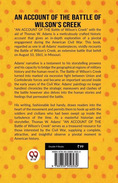 Produktbild: An Account Of The Battle Of Wilson's Creek