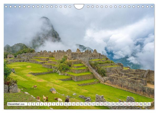 Produktbild: Peru Paradise in the Andes (Wall Calendar 2026 DIN A4 landscape), CALVENDO 12 Month Wall Calendar