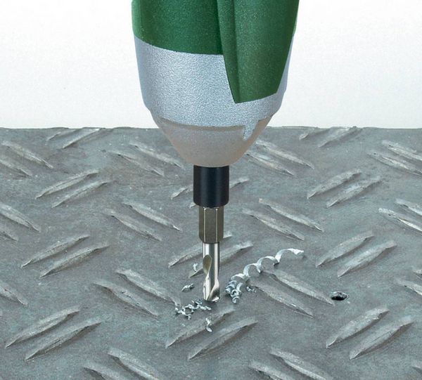 Produktbild: Wolfcraft 7257000 HSS Metall-Spiralbohrer 3 mm Gesamtl&auml;nge 47 mm geschliffen DIN 338 1/4" (6.3 mm) 1 St.