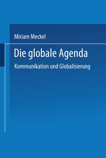 Produktbild: Die globale Agenda