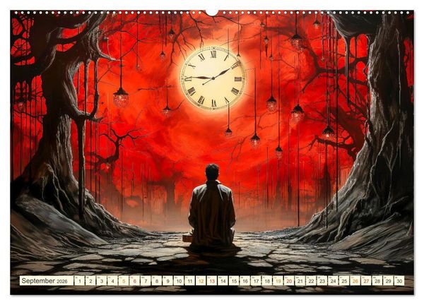 Produktbild: Keine Zukunft ohne die Zeit (hochwertiger Premium Wandkalender 2026 DIN A2 quer), Kunstdruck in Hochglanz