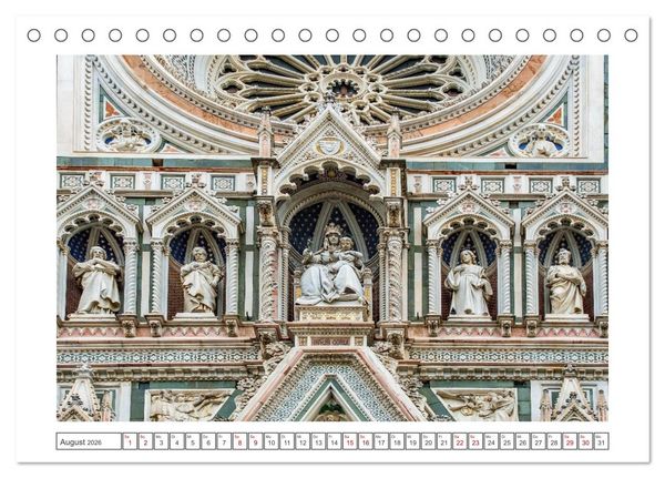 Produktbild: Florenz - Reiseziel in der Toskana (Tischkalender 2026 DIN A5 quer), CALVENDO Monatskalender