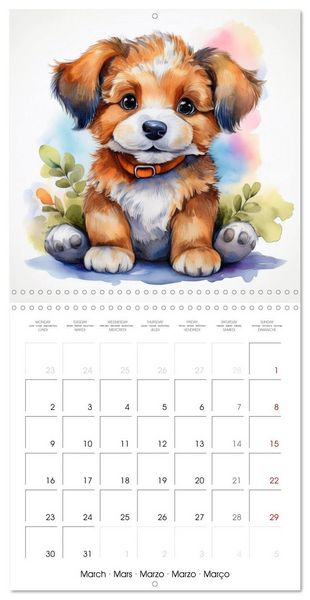 Produktbild: Renard Rexi et ses amis - mon premier agenda (Calendrier mural carr&eacute; 2026 30x30 cm) Calendrier double avec une page pour vos prises de notes