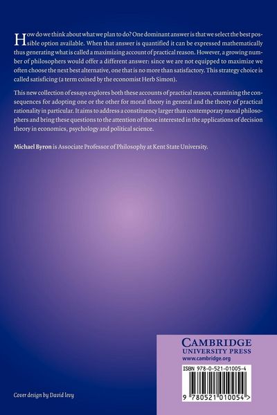 Produktbild: Satisficing and Maximizing