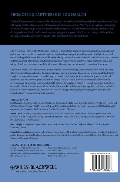 Produktbild: Interprofessional Teamwork for Health