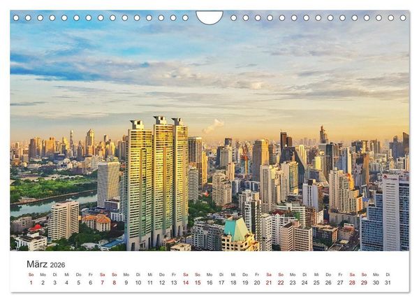 Produktbild: Bangkok - Die einzigartige Hauptstadt von Thailand. (Wandkalender 2026 DIN A4 quer), CALVENDO Monatskalender