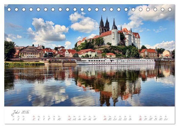 Produktbild: Die Elbe Impressionen (Tischkalender 2026 DIN A5 quer), CALVENDO Monatskalender