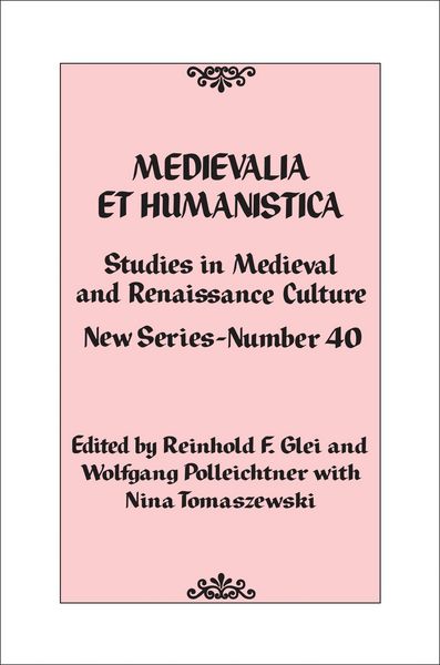 Produktbild: Medievalia et Humanistica, No. 40