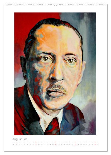 Produktbild: PopArt Bilder ber&uuml;hmter Komponisten (hochwertiger Premium Wandkalender 2026 DIN A2 hoch), Kunstdruck in Hochglanz