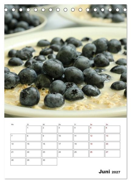 Produktbild: S&uuml;&szlig;e Haferflocken mit Obst (Tischkalender 2027 DIN A5 hoch), CALVENDO Monatskalender