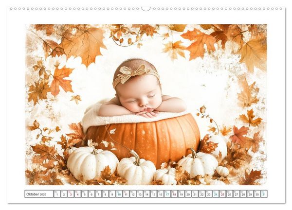 Produktbild: Babyzauber (Wandkalender 2026 DIN A2 quer), CALVENDO Monatskalender