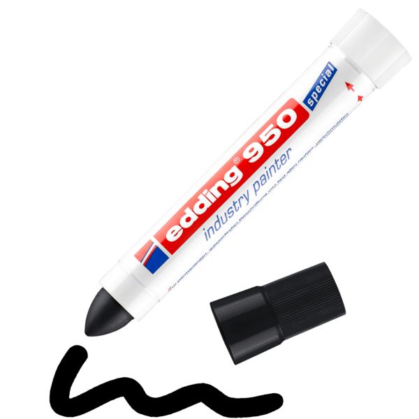 Produktbild: Edding 950 industry painter 4-950001 Industriemarker Schwarz wasserfest: Ja